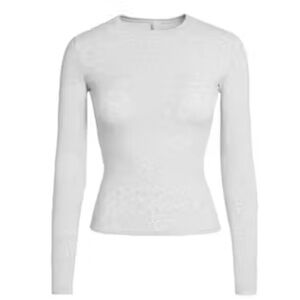 SKIMS Cotton Jersey Long Sleeve T-Shirt